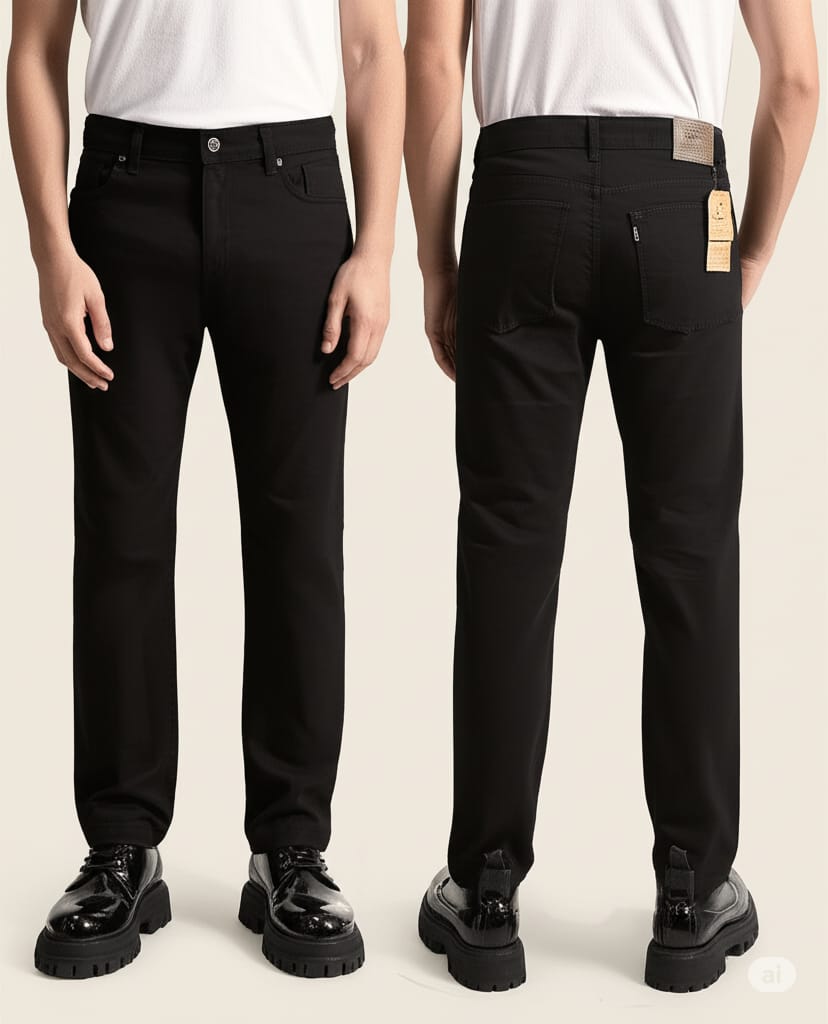 Statfit Men's Black Slim Fit Denim Jeans primium fabric – Stylish & Comfortable Casual Wear
