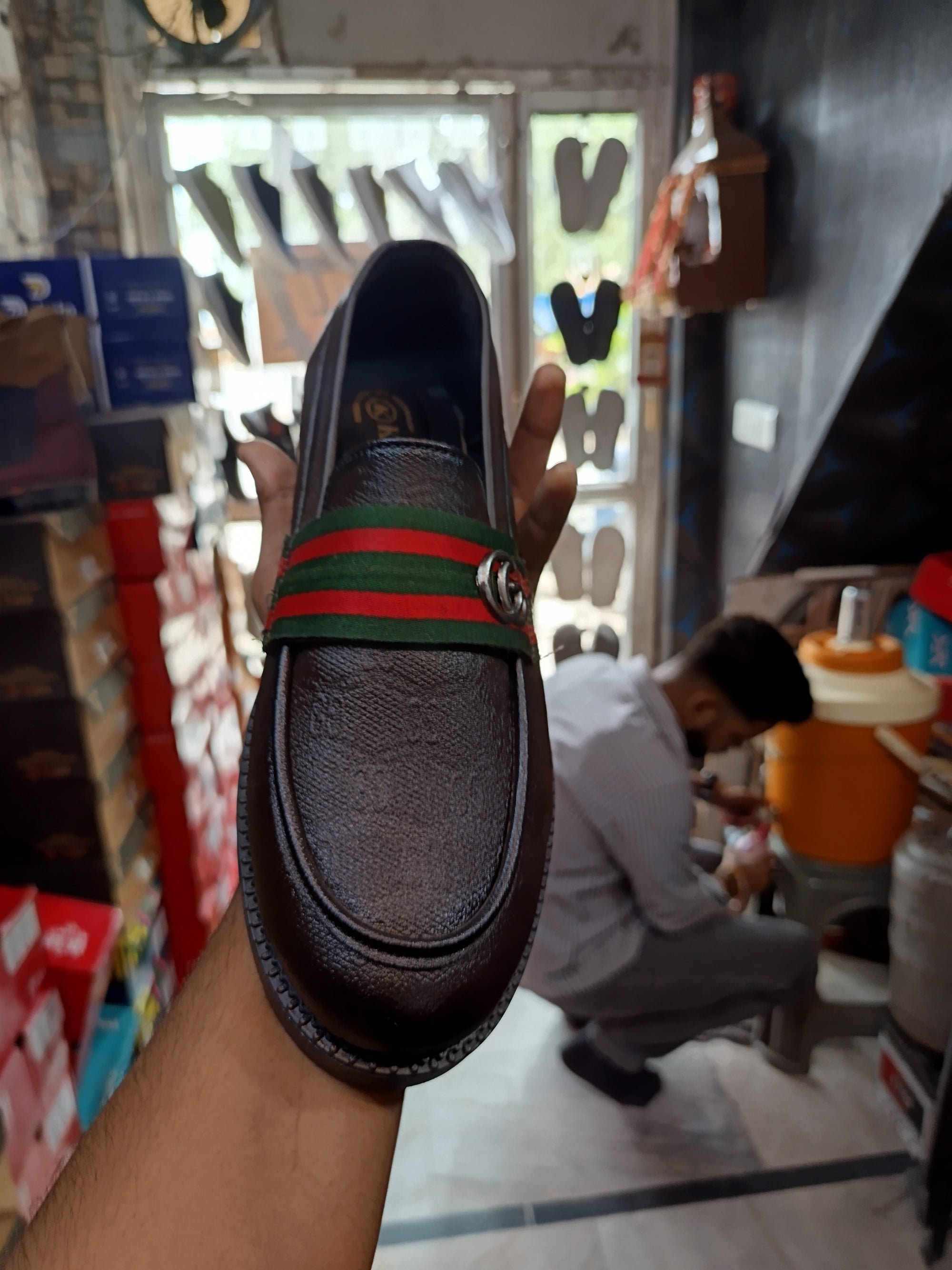 Men's Brown Leather Loafers - Classic Slip-On Shoes