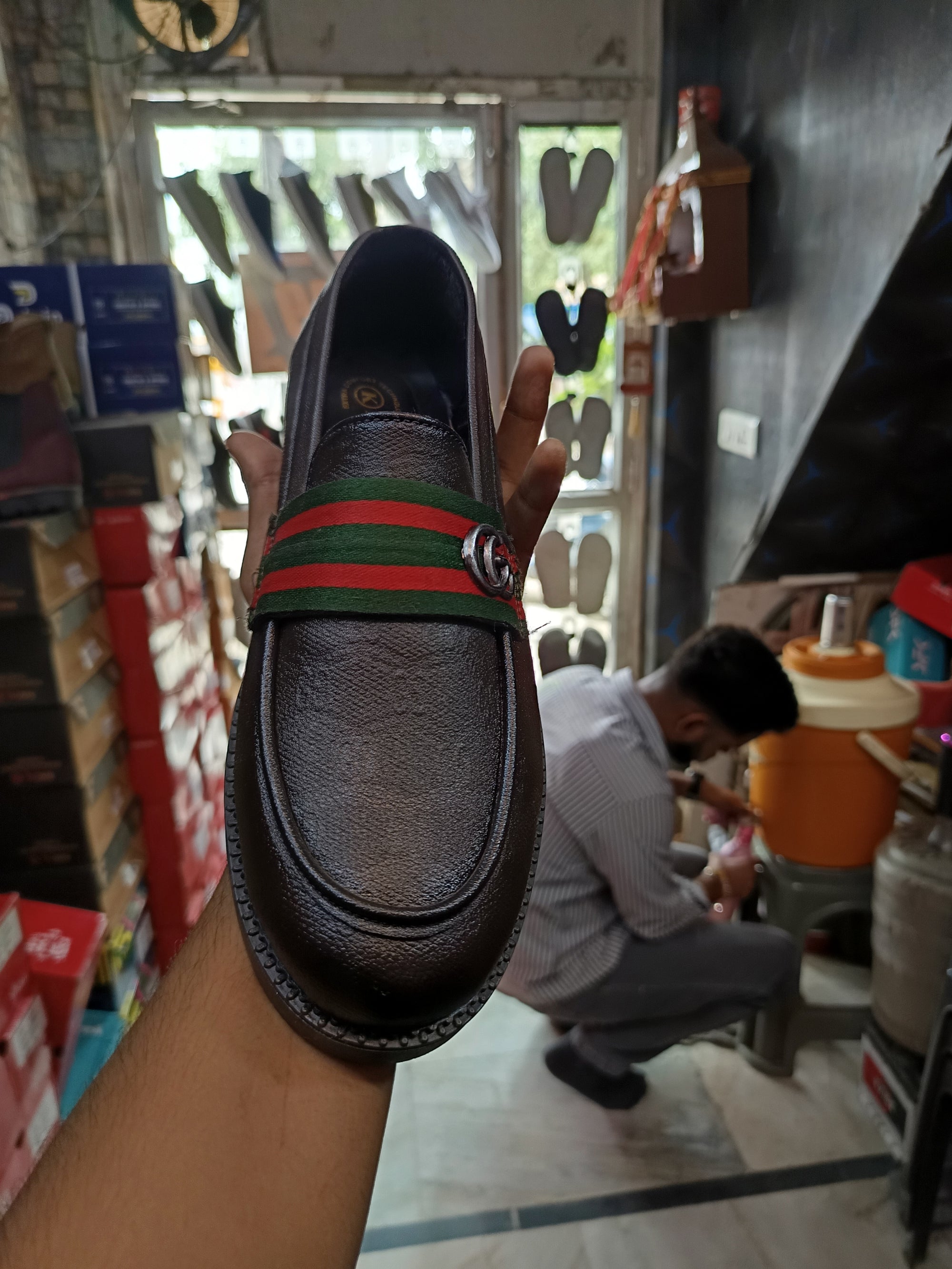 Men's Brown Leather Loafers - Classic Slip-On Shoes