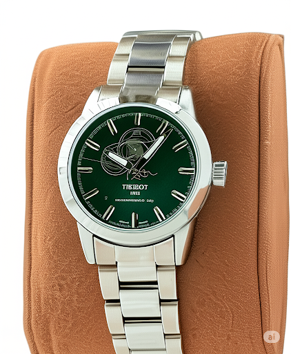 Tissot Powermatic 80 Men's Automatic Watch – Green Dial | Stainless Steel Bracelet | Swiss Made